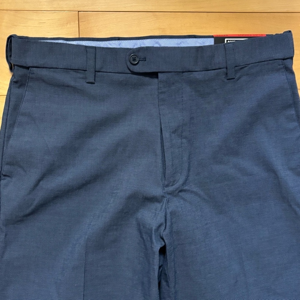 Kirkland Signature Pants Mood Indigo Print Dot Mens Size 34x32 New With Tag - Picture 3 of 5